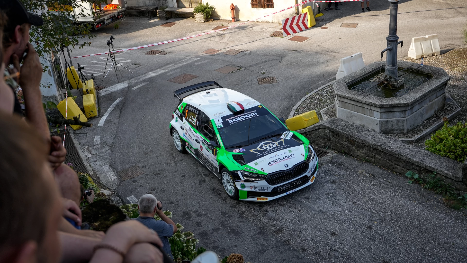 Giuseppe Testa alla penultima tappa del trofeo italiano rally a Bassano